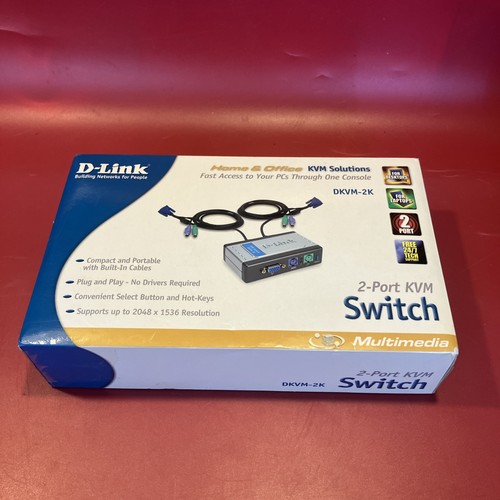 Switch kvm link - d-link, con